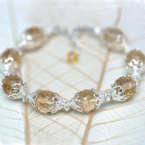 ラクシュミパワーストーンブレスレット　レディース　/シトリン　天然石　送料無料