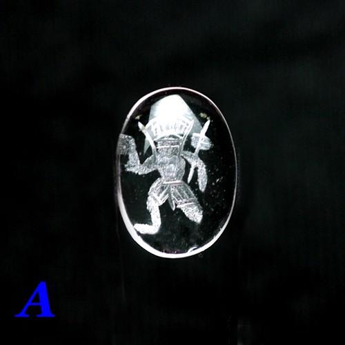 ハマヌーン彫り水晶カボション／ヒマラヤ水晶(クォーツ）