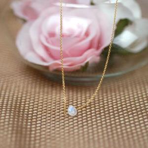 オニオンドロップムーンストーンネックレス/ムーンストーンパワーストーン　天然石