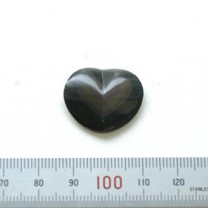 オブシディアン　ハートカボションＡ　天然石　パワーストーン