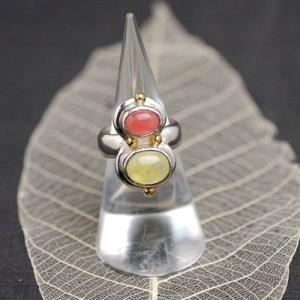 インカローズ＆プレナイト・ウイザードパワーストーンリング5