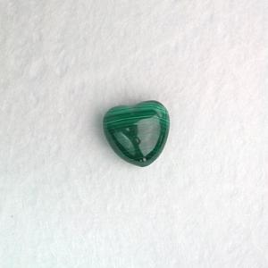 マラカイト・ハートミニ　ハート型　パワーストーン　天然石　約２０ｍｍ×２０ｍｍ