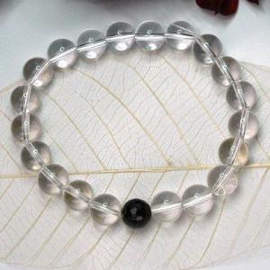 2月バースメンズパワーストンブレス/アメジスト＆クオーツ