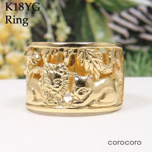 こ*❥様 K９　9金　指輪　リング　石付き 9月誕生石サファイア猫モチーフリングK18ゴールド指輪 : ジュエリー