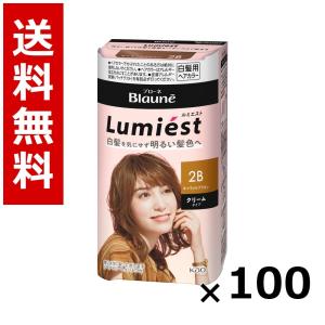 ブローネ ルミエスト ヘアカラー 2B キャラメルブラウン 108g × 100個／送料無料 花王 ブローネ 白髪染め ヘアカラー 部分染め