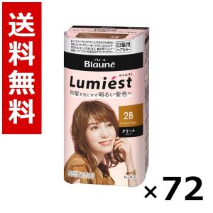 ブローネ ルミエスト ヘアカラー 2B キャラメルブラウン 108g × 72個／3ケース 送料無料 花王 ブローネ 白髪染め ヘアカラー 部分染め