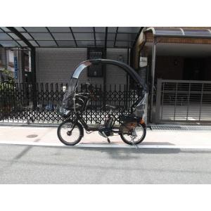 自転車 ポンチョ カッパ 傘 屋根 レインコー...の詳細画像3