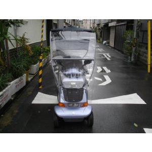 旧型4輪電動車、シニアカーは付きません、風よけ...の詳細画像1