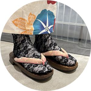 2色セット 2重仕立て 花柄レース足袋 滑り止...の詳細画像4