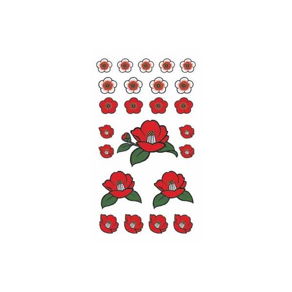 タトゥーシール　梅と椿