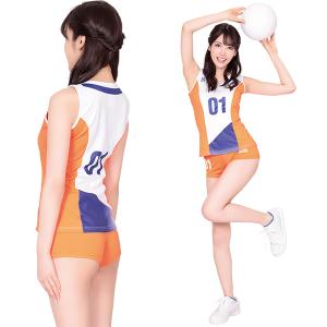 コスプレ 体操服 熱視線バレーボール オレンジ...の詳細画像3