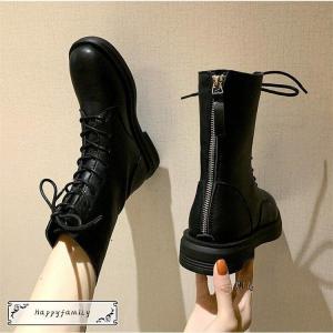 ショートブーツ レディース 黒 ショート丈 コンヒール