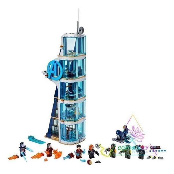 LEGOレゴ互換品 ブロック スーパー・ヒーローズ アベンジャーズ タワーの攻撃 ヒーロー出動 知育...