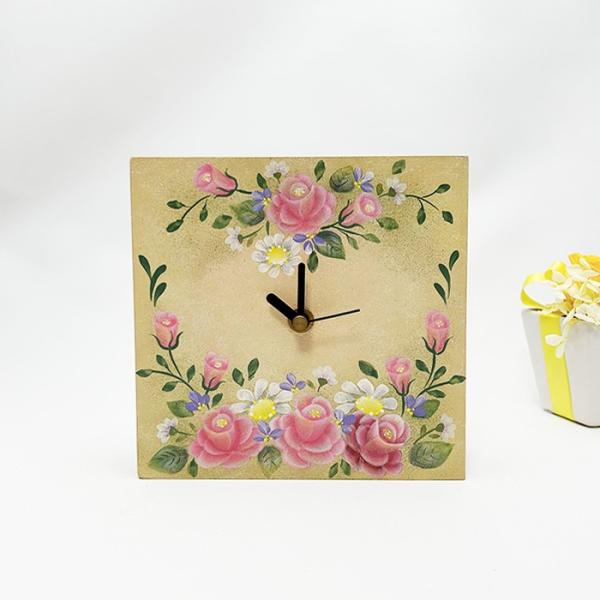 置き時計 ホオノキ 天然木材 木製 おしゃれ インテリア 北欧モダン アーティスト時計