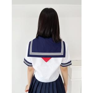 A体 スクールパール 春夏 前開き 半袖 セー...の詳細画像3