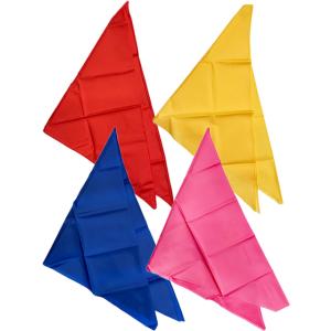 セーラースカーフ 三角スカーフ ピンク 赤 黄色 青 無地 制服用スカーフ whs-02