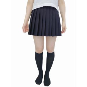 オリジナル 無地 濃紺 プリーツスカート 35...の詳細画像1