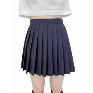 オリジナル 無地 濃紺 プリーツスカート 35...の詳細画像2