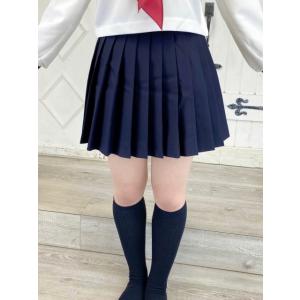 オリジナル 無地 濃紺 プリーツスカート 35...の詳細画像4