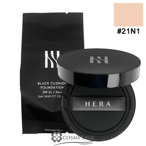 【並行輸入品】ヘラ ブラック クッション ファンデーション （リフィル付） #21N1 SPF34 ...