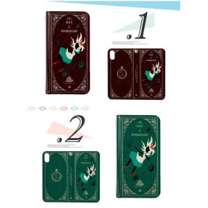 アリス 帯なし 手帳型 スマホケース ベルトな...の詳細画像2