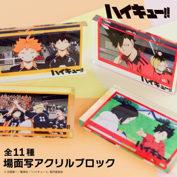 劇場版ハイキュー!! ゴミ捨て場の決戦 場面写アクリルブロック アニメ グッズ かわいい
