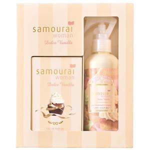 アランドロン サムライウーマン ドルチェバニラ コフレセット 22A EDP SP 40ml ＋ ヘアトリートメントコロン 200ml[5453] 送料無料｜cosme-nana