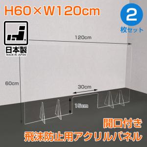 飛沫防止 アクリル板 2枚セット 飛沫防止パーテーション アクリル