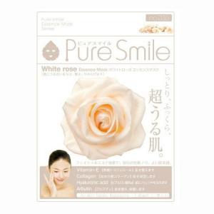 ピュアスマイルエッセンスマスクシリーズ PureSmile 030 ホワイトローズ 保湿シート フェイスパック 美容マスク