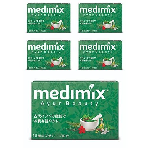 メディミックス アロマソープ グリーン 5個セット medimix せっけん 正規輸入品