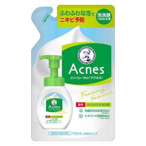 ロート製薬 メンソレータム アクネス薬用ふわふわな泡洗顔 詰替 140ml 【医薬部外品】｜cosme-village