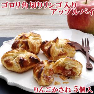 ゴロリ角切りりんご入りアップルパイ りんごかさね 5個入 菊家BAKED APPLE PIE