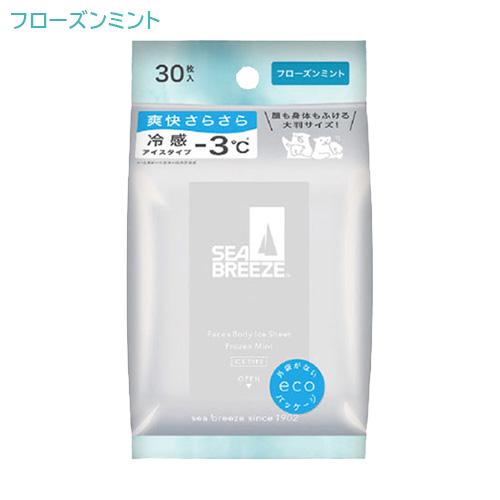 シーブリーズ(SEA BREEZE) フェイス&amp;ボディアイスシート フローズンミントの香り 30枚入...