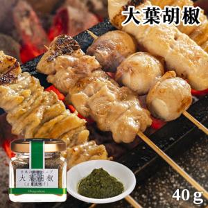 大分県産大葉をふんだんに使用 大葉胡椒 40g 柚子胡椒 青唐辛子 熟成大葉 田中醤油店