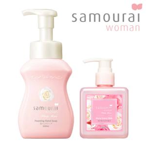 サムライウーマン(samourai woman) ホワイトローズ 泡ハンドソープ 250ml＋モイストハンドミルク(手肌用乳液) 200ml SPR 送料込｜cosmebox