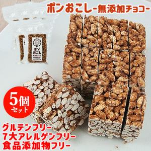 季節限定 無添加チョコ味 ふわっとサクッと食感でパラパラこぼれず子どもも食べやすい ポンおこし60g×5個セット 大徳