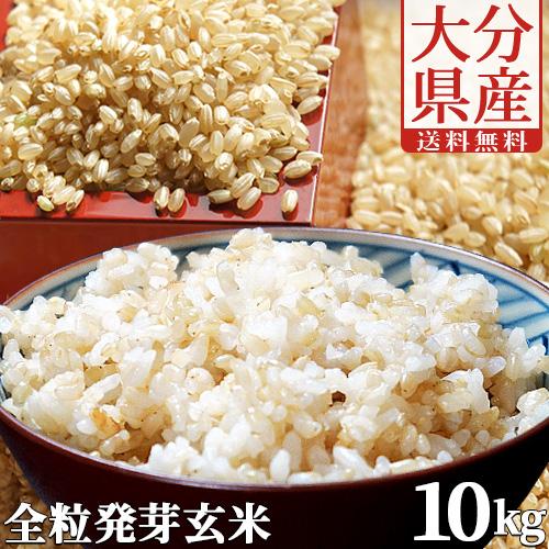 大分県産 無洗米 手作り発芽玄米 10kg(真空パック1kg×10袋) 準無農薬(減農薬) スタリオ...