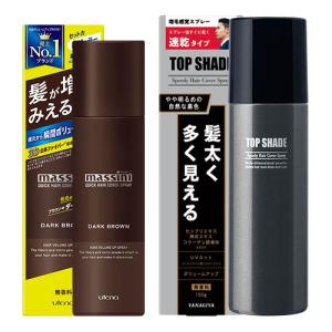 マッシーニ クイックヘアカバースプレー ダークブラウン140g＆トップシェード スピーディヘアカバー...