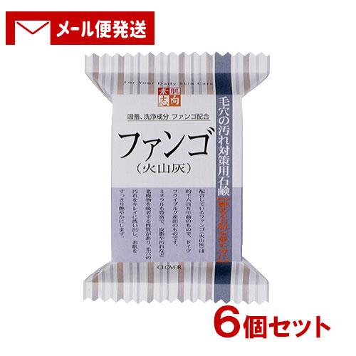 素肌志向 ファンゴ(火山灰) 毛穴の汚れ対策用石鹸 120g×6個セット クロバーコーポレーション ...