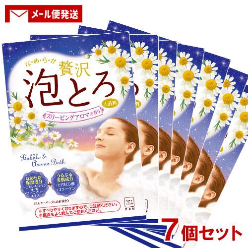 牛乳石鹸 カウブランド お湯物語 贅沢泡とろ 入浴料 スリーピングアロマの香り 30g×7個セット ...