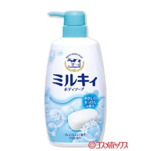 牛乳石鹸(COW) ミルキィボディソープ やさしいせっけんの香り 550mL｜cosmebox