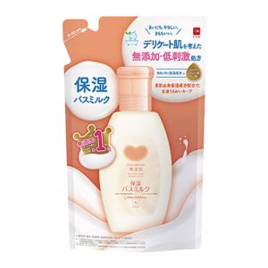 牛乳石鹸 カウブランド 無添加保湿 バスミルク 詰替え 480ml COW｜cosmebox