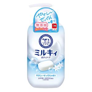 【単品24個セット】 牛乳石鹸共進社 泡で出てくるミルキィボディソープ やさしいせっけんの香り ポンプ付(代引不可)【送料無料】 牛乳石鹸 ミルキィ ボディソープ やさしいせっけんの香り ポンプ付