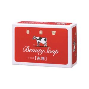 カウブランド 赤箱 1コ 85g 釜だき石けん しっとり うるおい スクワラン やさしいローズ調の香り 国産 化粧石鹸 牛乳石鹸(COW)