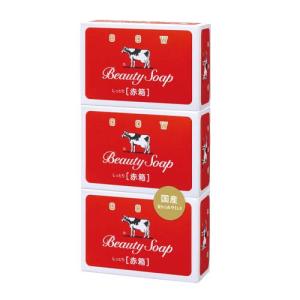 数量限定）お試し3個パック 牛乳石鹸 カウブランド 赤箱 80g 3個入り