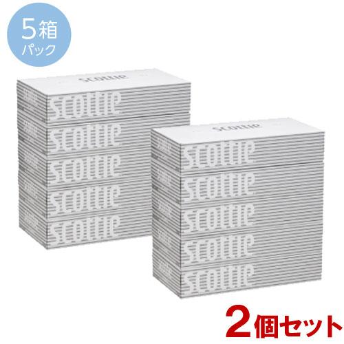 2個セット スコッティ(scottie) ティシュー 400枚(200組)×5箱パック 日本製紙クレ...