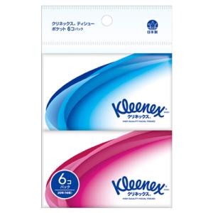 クリネックス(Kleenex) ティシューポケット 6個パック 日本製紙クレシア(Crecia)｜cosmebox