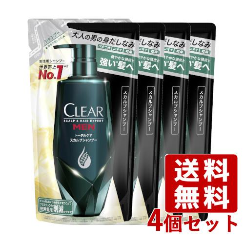 クリア(CLEAR) フォーメン トータルケア スカルプシャンプー つめかえ用 280g×4個セット...
