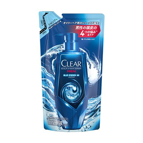 クリア(CLEAR) ブルーエナジー 4x スカルプシャンプー つめかえ用 280g フレッシュシト...