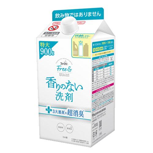 無香料 フリーアンド(フリー＆) 香りのない液体洗剤 エコパック(エコタイプ) 詰替 大容量 900...